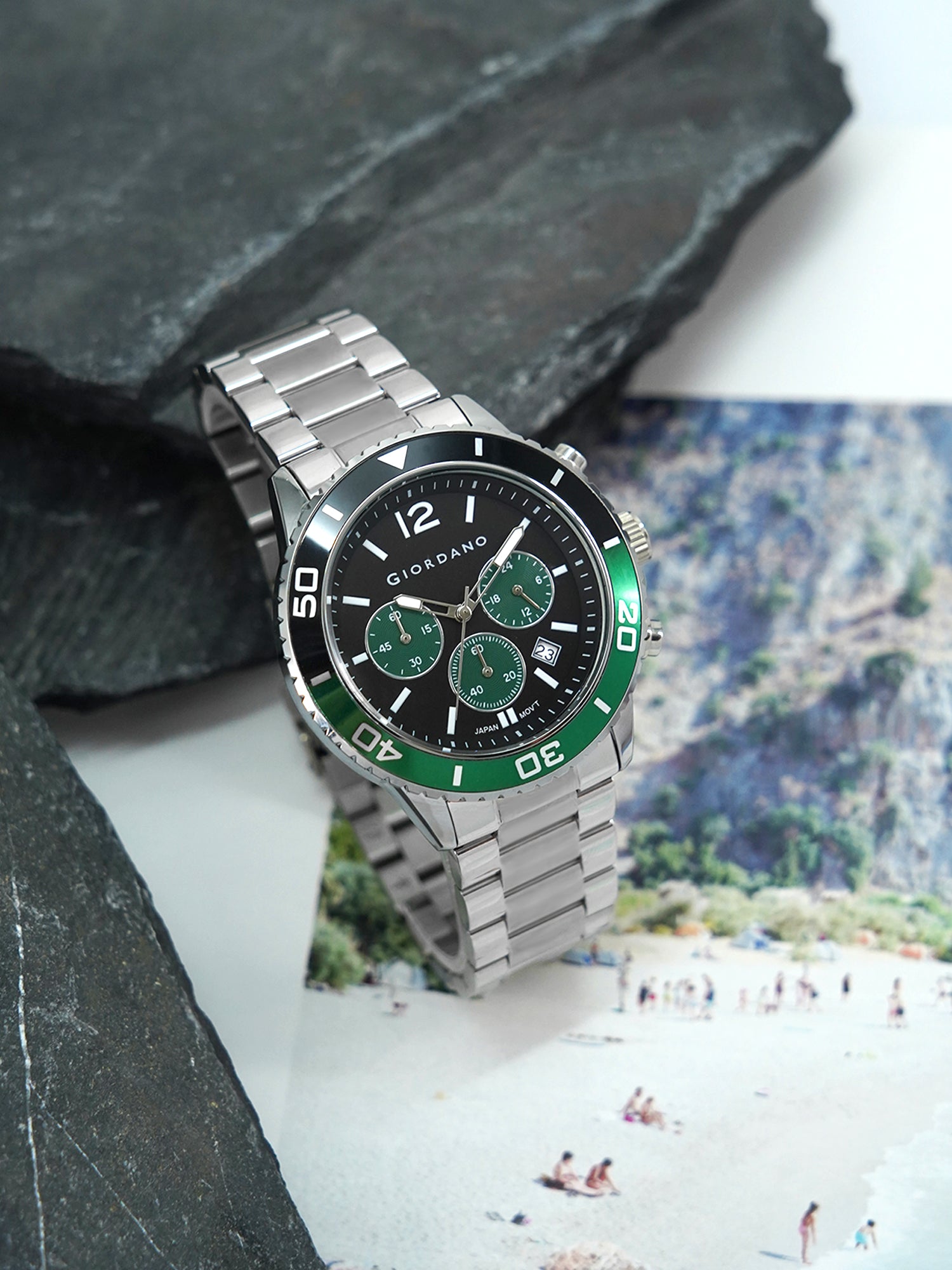 Giordano Analog Stylish Watch for Men & Boys Water Resistant Fashion Watch Round Shape with Multi-Functional Wrist Watch to Compliment Your Look/Ideal Gift for Male | GZ-50091-22